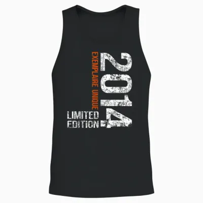 11th Birthday 2014 Vintage 11 Years Boy and Girl 2014 Unisex Tank Top - Black