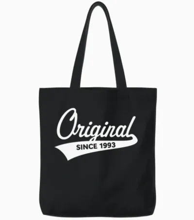 Original Since 1993 (year of Birth, Birthday / W) Tote Bags - Black