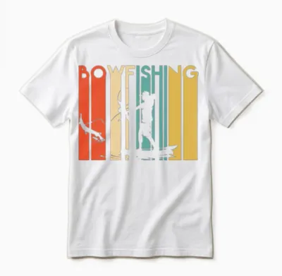 Retro Bowfishing Unisex T-Shirt - White
