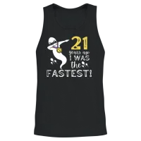 21 Years Ago I Was the Fastest Unisex Tank Top - Black – 2