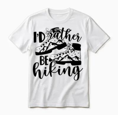 Rather Be Hiking Unisex T-Shirt - White