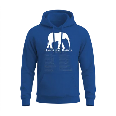 Hannibal Barca World Tour - Carthaginian Empire Unisex Hoodie - Royal