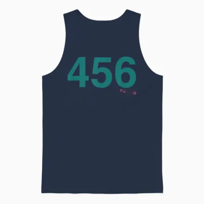 Squid Game Player 456 Costume Unisex Tank Top - Navy