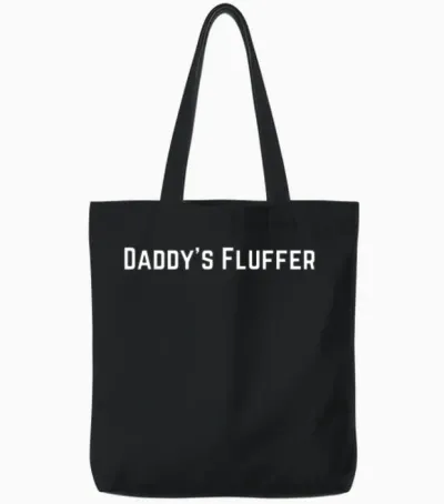 Daddys Fluffer Fluffers Clothes Tote Bags - Black