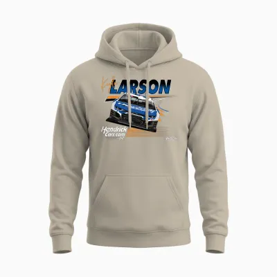 Nascar - Kyle Larson Hendrick Motorsports - Prime Race Lines Unisex Hoodie - Sand