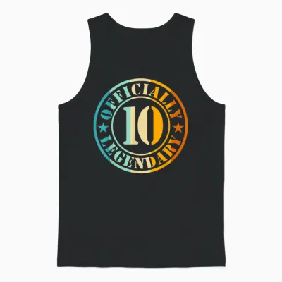 10. Geburtstag Junge Mädchen Legende Level 10 Jahre Unisex Tank Top - Black