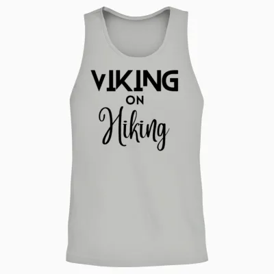 Viking on Hiking Unisex Tank Top - Ash