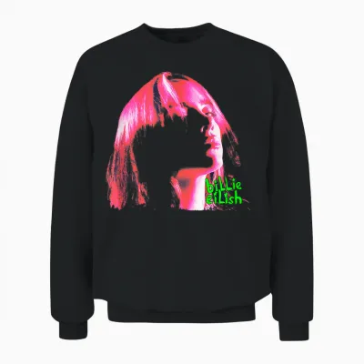 Official Billie Eilish Photographic Unisex Sweatshirt - Black