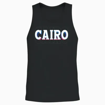 Retro - Cairo Unisex Tank Top - Black
