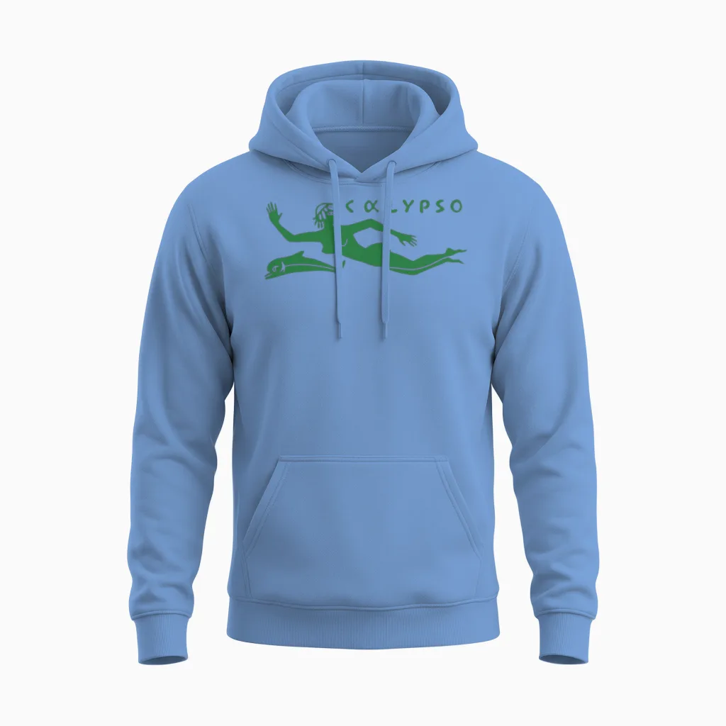 Rv Calypso, Jacques Yves Cousteau Unisex Hoodie in Carolina Blue