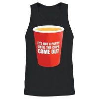 Funny Beer Pong King Beer Pong Party Unisex Tank Top - Black – 2