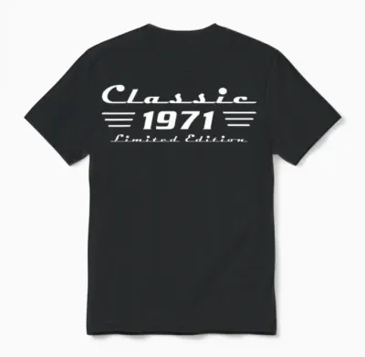 1971 Birthday Man 55th Decoration Funny 55s 55th Birthday Unisex T-Shirt - Black