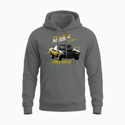 Dodge Challenger 340 Sixpack Unisex Hoodie - Graphite Heather