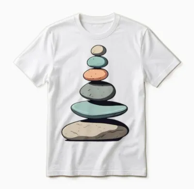 Balance Stone Unisex T-Shirt - White