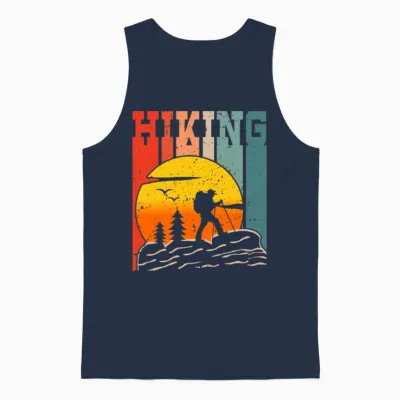 Hiking Unisex Tank Top - Navy