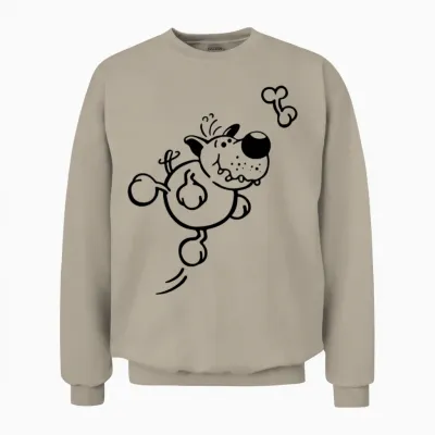 Happy Dog Unisex Sweatshirt - Sand