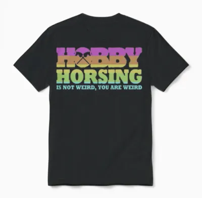 Hobby Horsing with Hobby Horse Unisex T-Shirt - Black