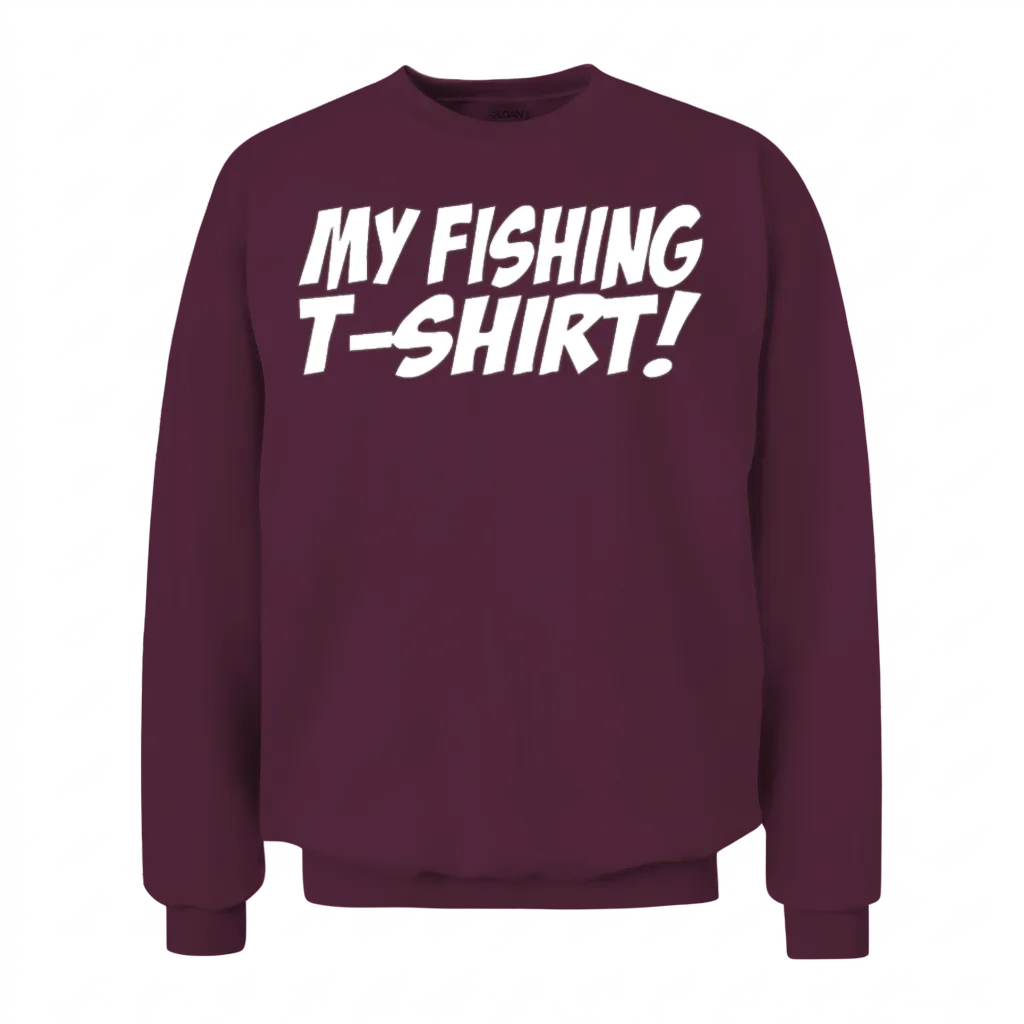 Funny Fishing Unisex Sweatshirt - Maroon