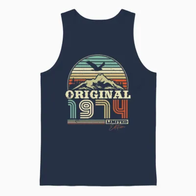 1974 Limited Edition Unisex Tank Top - Navy