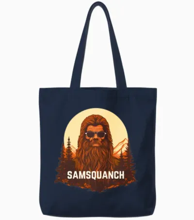 Samsquanch Tote Bags - Navy