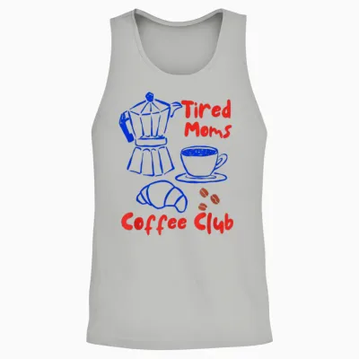 Müde Mütter Kaffee-Club Unisex Tank Top - Ash