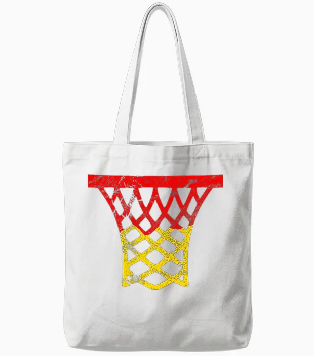 Germany Basketball Tote Bags in White