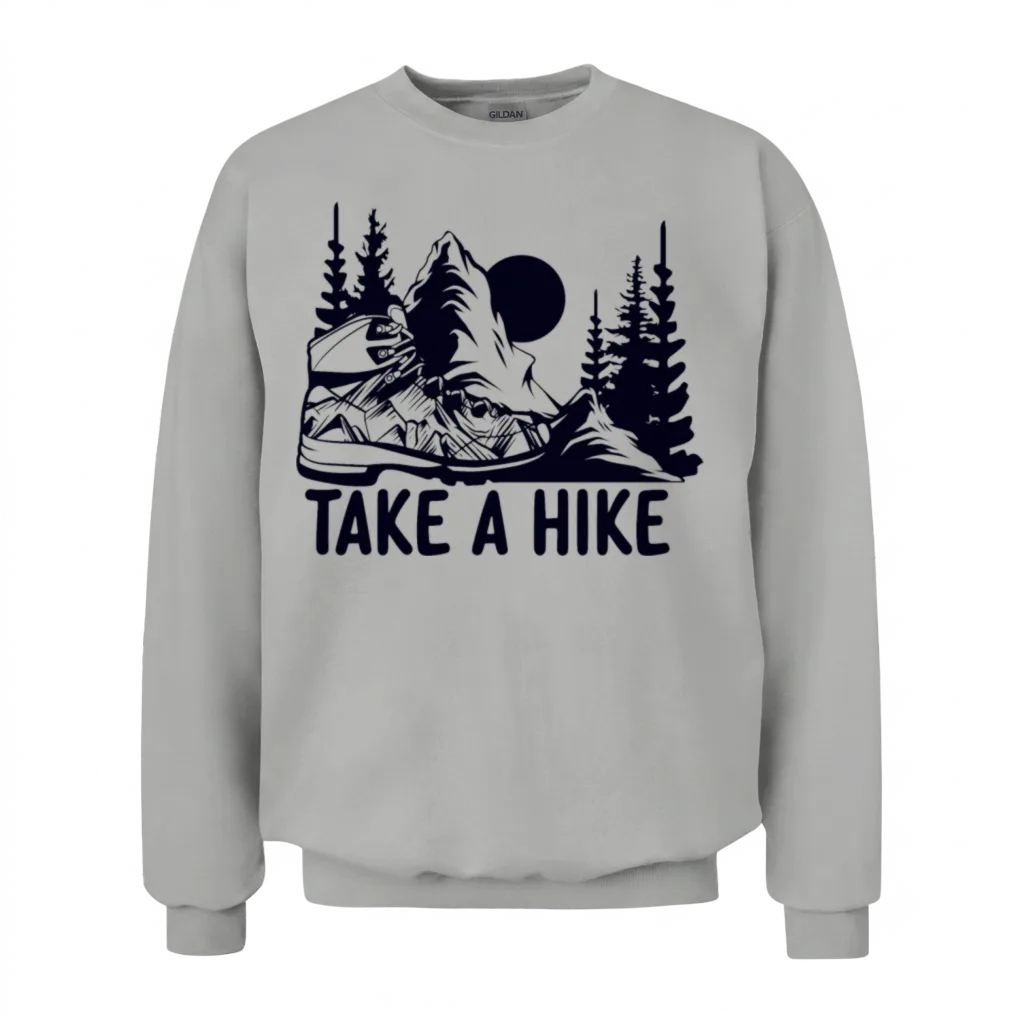 Go for a Hike, Take a Hike Unisex Sweatshirt - Ash