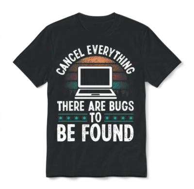 Quality Assurance Vintage Bugs Code Testing Qa Unisex T-Shirt - Black