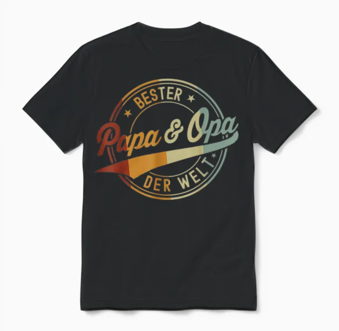 Opa Vatertagsgeschenk Ideen Papa Daddy Vatertag Unisex T-Shirt in Black