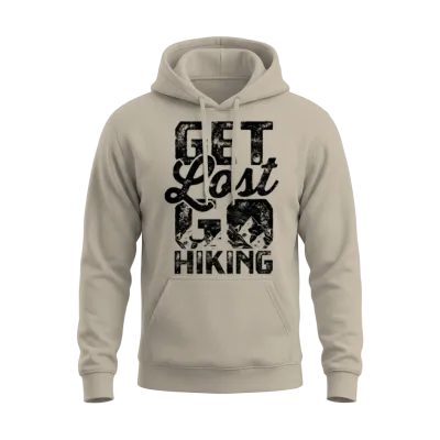Get Lost, Go Hiking - Hiking Unisex Hoodie - Sand