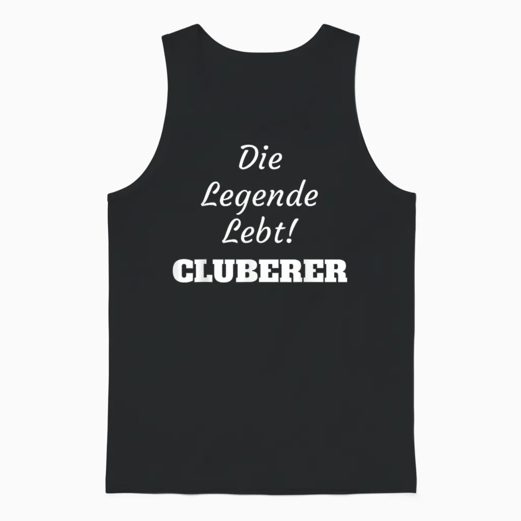 Football T-Shirt Nuremberg the Legend Lives Cluberer Fans Unisex Tank Top in Black
