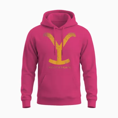 Yellowstone Dutton Ranch Gold Y Logo Unisex Hoodie - Heliconia