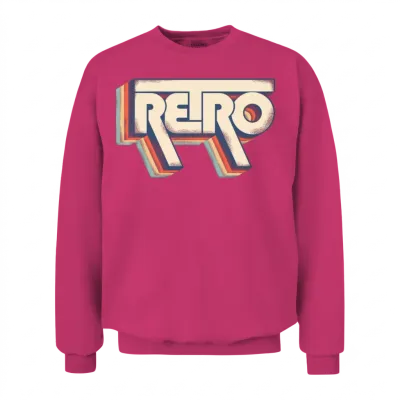 Retro Style Unisex Sweatshirt - Heliconia
