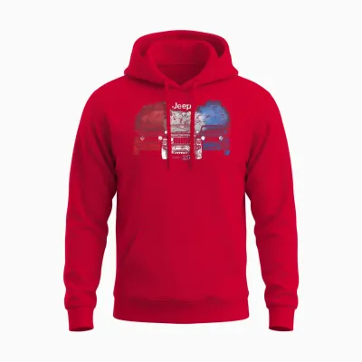 Jeep America250 Anniversary Frontline Official Unisex Hoodie - Red