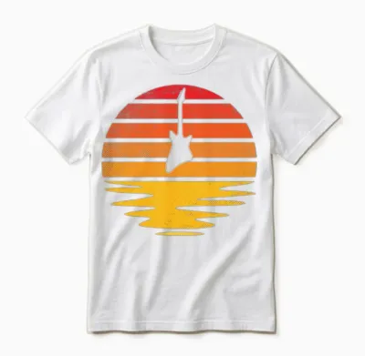 Rock Retro Unisex T-Shirt - White