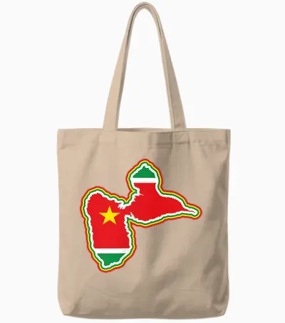 Beautiful Gift Idea Map of Guadeloupe 971 Gwada T-Shirt, Black, S Tote Bags - Natural
