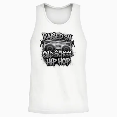 Hiphop Geschenk Für Jungs Mädchen Freestyle Graffiti Music Unisex Tank Top - White