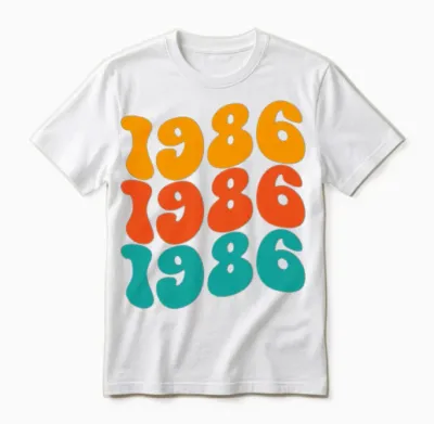 1986 Retro Unisex T-Shirt - White
