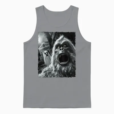 Funny Bigfoot Sasquatch Halloween Unisex Tank Top - Sport Grey