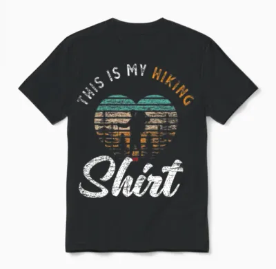 Hiking Hiking Unisex T-Shirt - Black