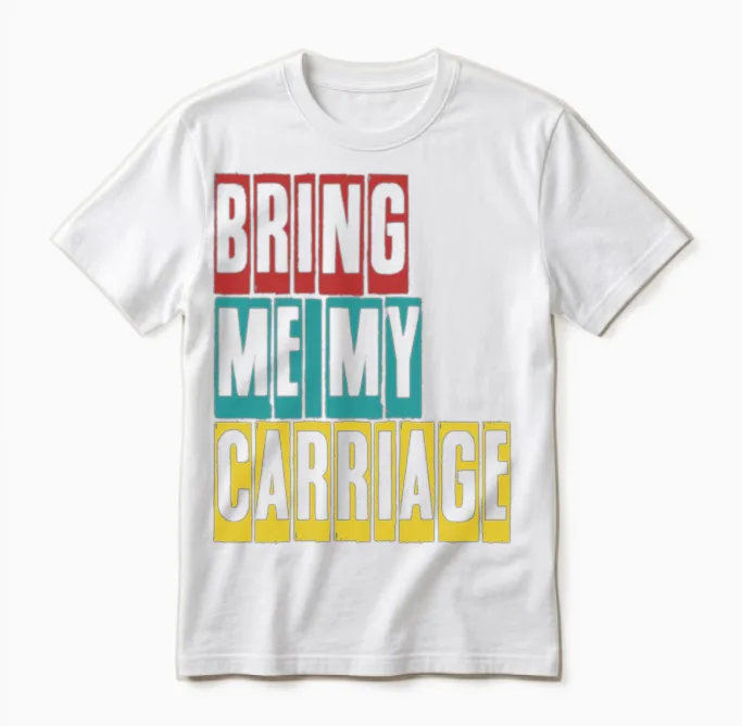 Horse Carriage Coachman Coachmen Unisex T-Shirt in White