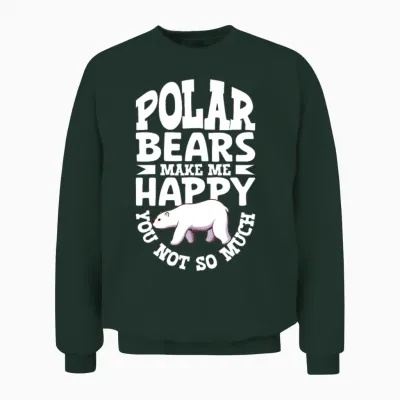 Polar Bear Global Warming Artic Seal Hunting Ursus Unisex Sweatshirt - Forest