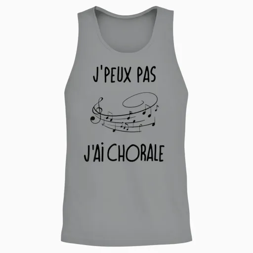 Je Peux Pas J'ai Choir Choir T-Shirt, White, S Unisex Tank Top - Sport Grey