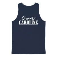 Sweet Caroline White 3 Unisex Tank Top - Navy – 1