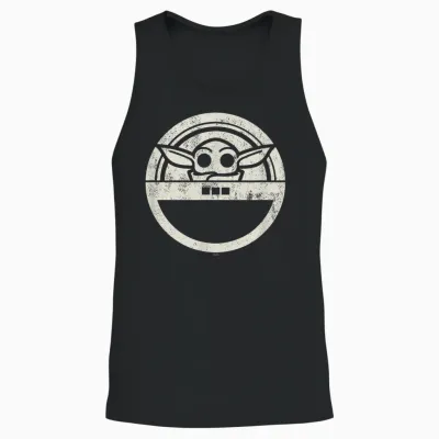 Star Wars the Mandalorian Grogu Floating Pod Unisex Tank Top - Black