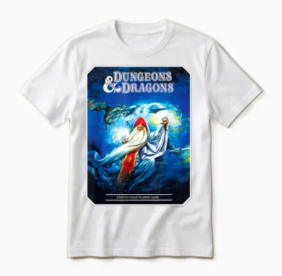 Dungeons & Dragons Vintage Advanced Player's Handbook T-Shirt Small Unisex T-Shirt - White