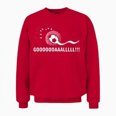 Funny Goal Pregnancy Humor Pregnancy Announcement Unisex Sweatshirt - Red