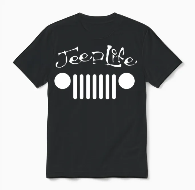 Jeep Life New Unisex T-Shirt in Black