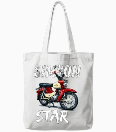 Simson Sr4-2 Star Mofa Kult Motorrad Ddr Klassiker Retro Tote Bags - White