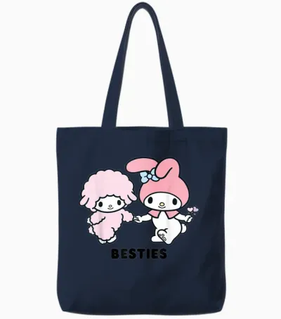 My Melody Besties Tote Bags - Navy